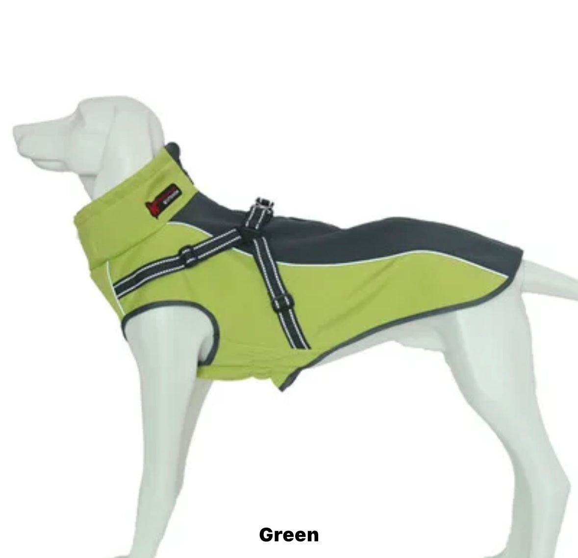 Harness Coat in Soft Shell with Stretch - For larger dogs