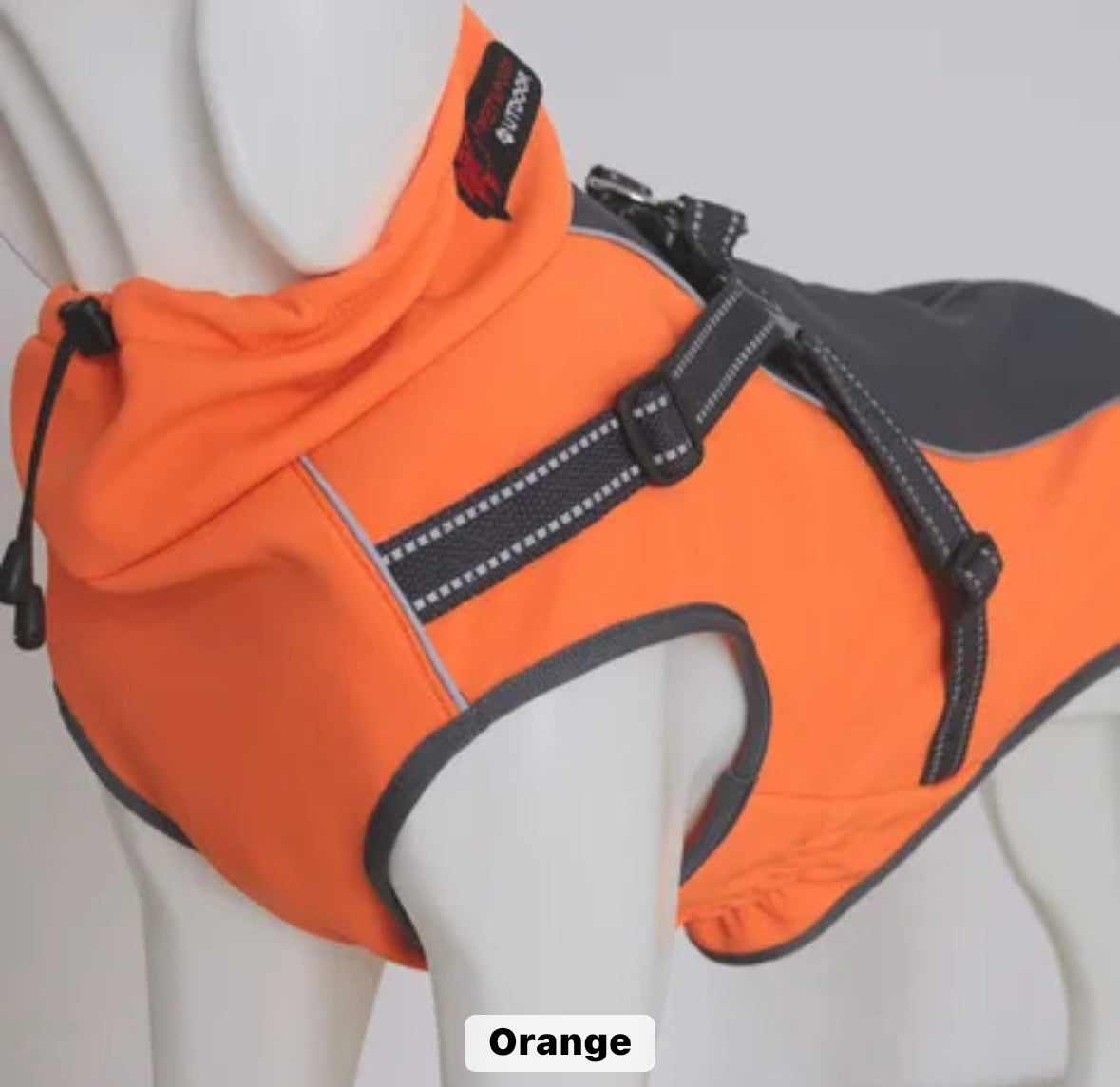 Harness Coat in Soft Shell with Stretch - For larger dogs