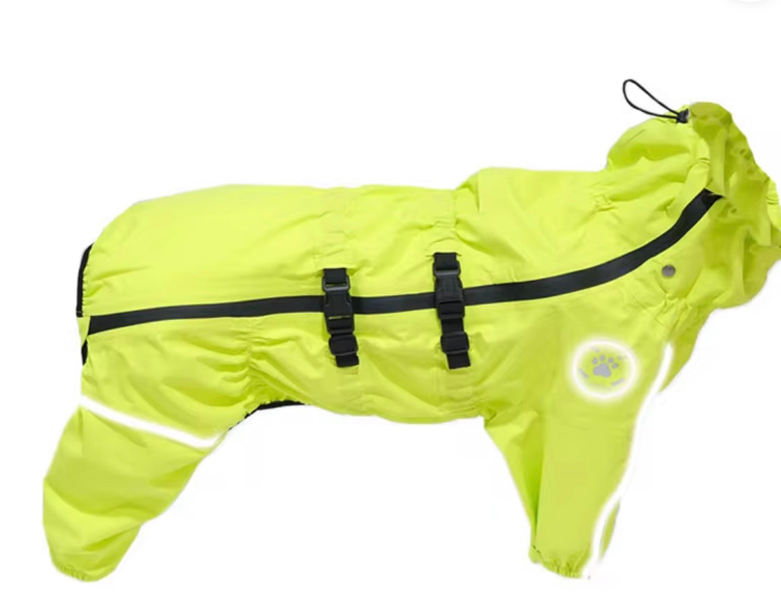 Waterproof puddlesuit for medium to large  dogs - No Matting