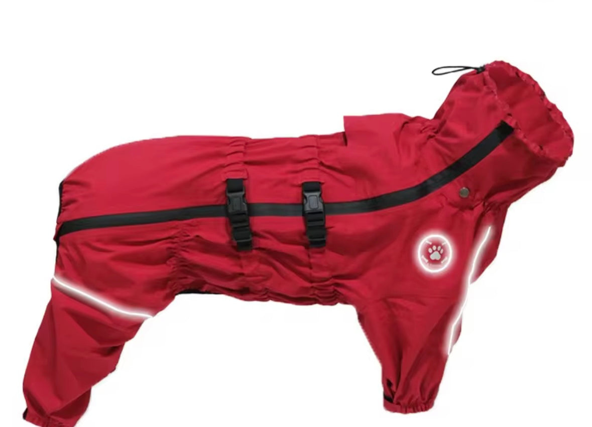 Waterproof puddlesuit for medium to large  dogs - No Matting